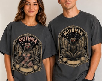 Comfort Colors® Couples Halloween Shirt for Fall Season Matching TShirts Funny Cryptid Tee