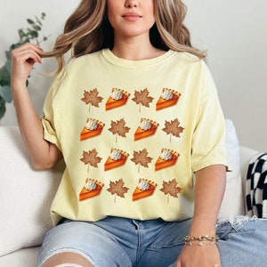 Comfort Colors® Pumpkin Pie Shirt, Thanksgiving Shirt, Fall Shirt, Thanksgiving Gift, Pumpkin Pie Gift, Autumn Shirt, Thankful Shirt, Fall