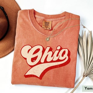 Comfort Colors® Retro Ohio Shirt, State of Ohio Shirt, Ohio Tshirt, Ohio Shirt, Ohio Tee, Ohio Gifts, Ohio Home Shirt, Ohio Lovers Shirts