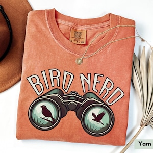 Comfort Colors® Bird Nerd shirt, Bird Watching Shirt, Bird Lover Shirt, Funny Bird Watcher Shirt, Gift For Bird Lover, Bird Gifts, Cute Bird