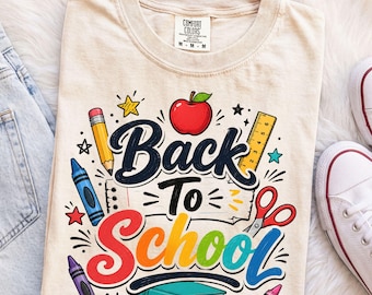 Comfort Colors® Back to School Shirt, Teacher Shirt, First Day of School Tee, Elementary Teacher Shirt, Teacher Gift, Cute School Shirt