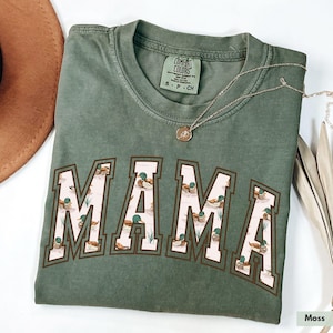 Comfort Colors® Hunting Mama Shirt, Duck Hunting Shirt, Mallard Duck Shirt, Mama of Hunters, Camo Mama Tee, Hunting Season, Hunting Weekend