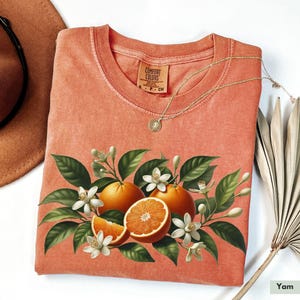 Comfort Colors® Oranges Shirt, Aesthetic Fruit Shirt, Vintage Orange Shirt, Art Graphic Fruit Shirt, Foodie Vintage Graphic Shirt, Citrus
