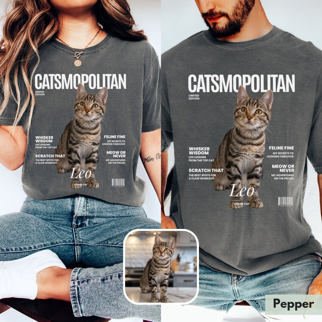 Custom cat shirt comfort colors cat tshirt personalized pet shirt for