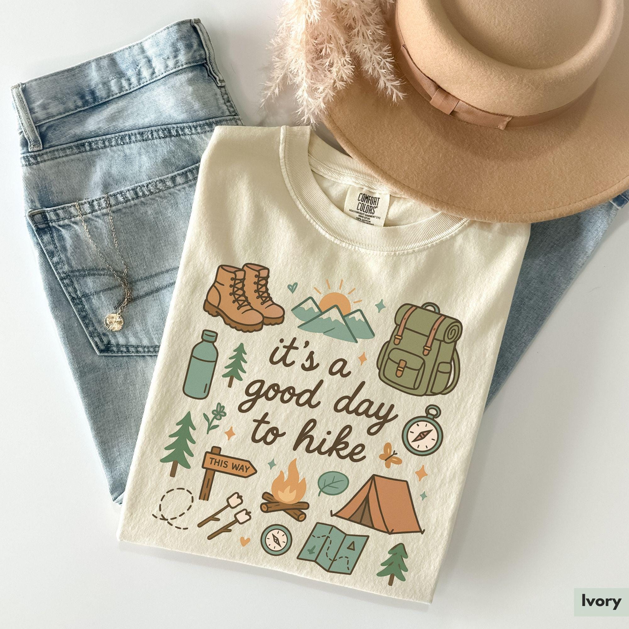 Comfort Colors® Hiking Shirt, Hiking Lover Shirt, Nature Lover Shirt, Camping Shirt, Outdoor Lover Shirt, Gift for Hiker, Mountains Shirt