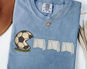 Comfort Colors® Soccer Shirt, Soccer Shirt, Soccer Mom Shirt, Gift for Soccer Lover, Soccer Season, Soccer Game Day Shirt, Cute Soccer Shirt