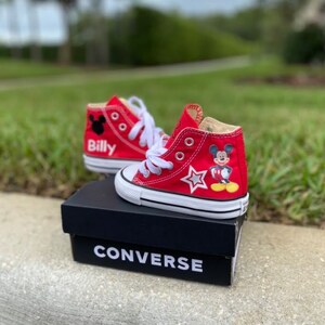 Converse top nere topolino