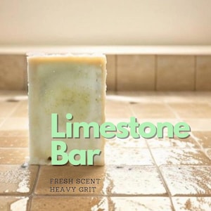 Limestone Bar (3 pack) Men&#39;s Natural Exfoliating Soap