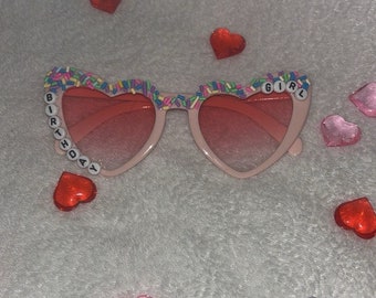 Custom Birthday Girl Sprinkle Sunglasses