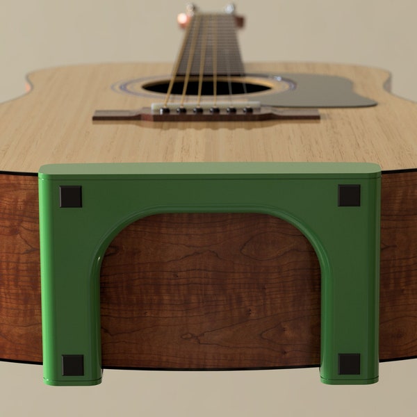 StrumSteady Leave-on Acoustic Guitar Stand - Green