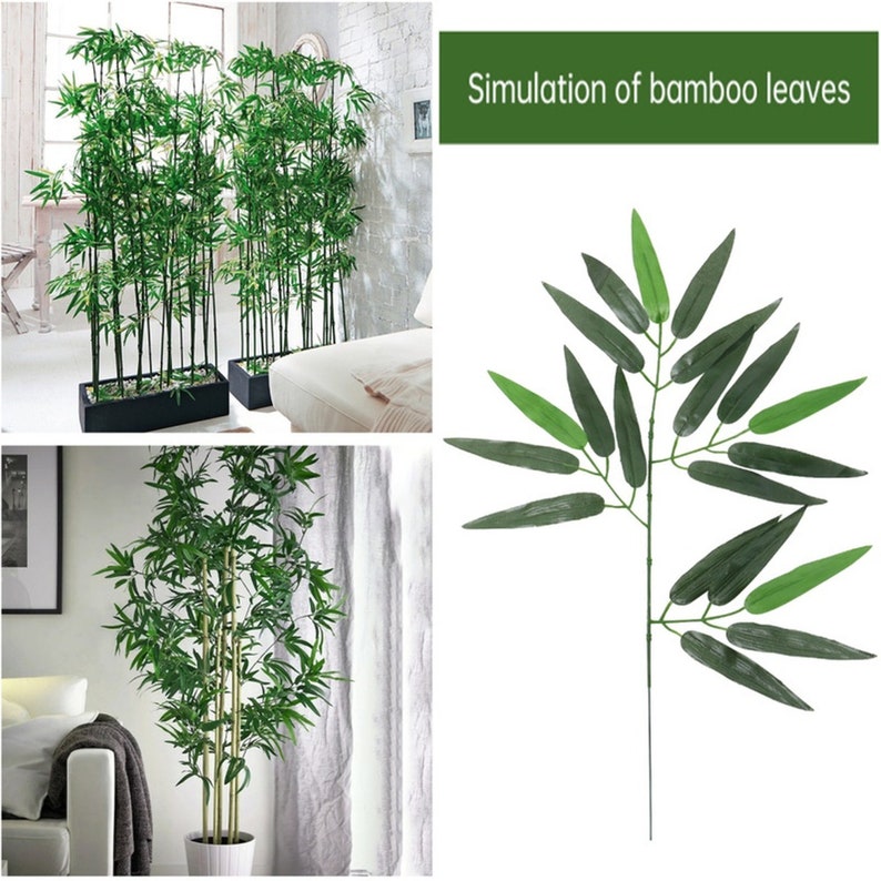 Artificial Bamboo Leaf Imitation Bamboo Leaves Green Plant Wedding Home