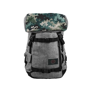 Adventure-Ready Men's Backpack: RFID Safe, Laptop-Friendly, Water-Resistant with Comfort Fit, 25L - Camo Pattern - Gift For Him