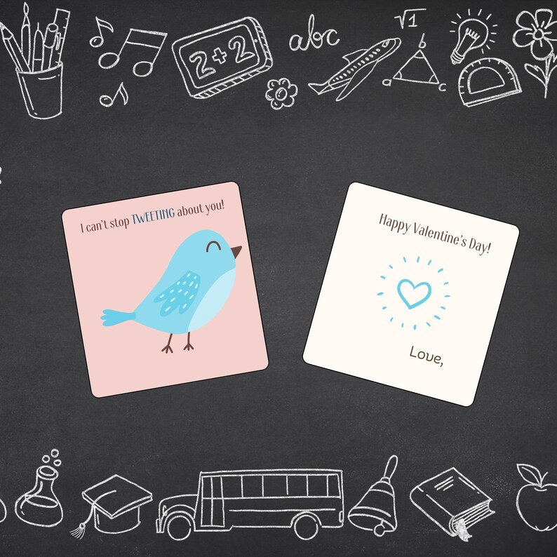 Printable Valentine's Day Cards for Classroom Exchange, 6 Cute Friends ...