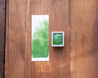 Chromium Oxide Professional Watercolor Half Pan | PG17 | Painting Calligraphy Lettering
