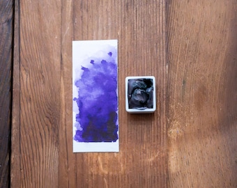 Violet Professional Watercolor Half Pan | PV23 | Painting Calligraphy Lettering