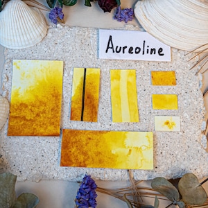 Professional Watercolor Pan Aureoline Single Pigment Artist Paint – Granulating Vibrant Color - Art Supply 751