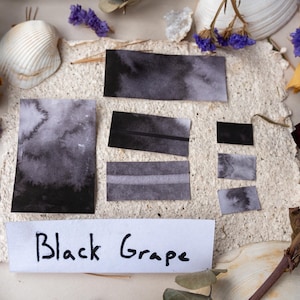 Professional Watercolor Pan Black Grape Single Pigment Artist Paint – Granulating Vibrant Color - Art Supply 747