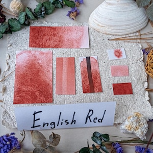 Professional Watercolor Pan English Red Single Pigment Artist Paint – Granulating Vibrant Color - Art Supply 736