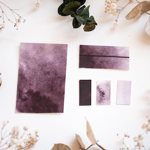 Professional Watercolor Pan Violet Black Single Pigment Artist Paint – Granulating Vibrant Color - Art Supply 765