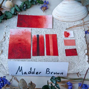 Professional Watercolor Full Pan Madder Brown Single Pigment Artist Paint – Granulating Vibrant Color - Art Supply 757