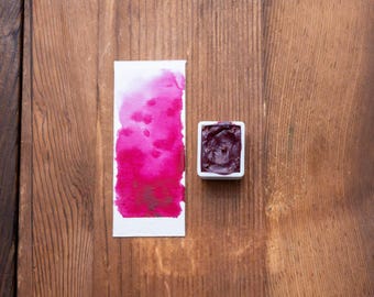 Quinacridone Lilac Professional Watercolor Half Pan | PV19 | Painting Calligraphy Lettering