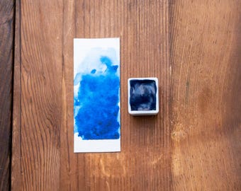 Blue Professional Watercolor Half Pan | PB15 | Painting Calligraphy Lettering