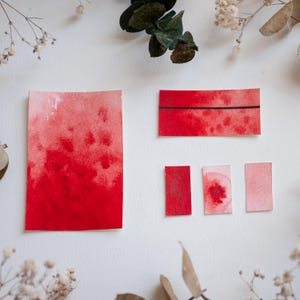 Professional Watercolor Pan Pyrrole Red Single Pigment Artist Paint – Granulating Vibrant Color - Art Supply 775