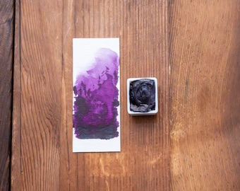 Quinacridone Violet Professional Watercolor Half Pan | PB15, PV19 | Painting Calligraphy Lettering