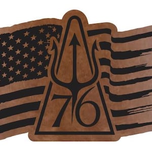 76 Leather Hat Patch