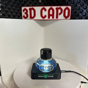 3D-printed truck fragrance bottle holder | Multicolor LED with remote control | Poppy holder | Trucker gift | Handmade in Germany