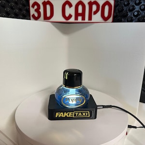 Holder with white LED lighting for Poppy fragrance dispenser truck with Poppy optionally - Customizable - Scania, MAN, own name