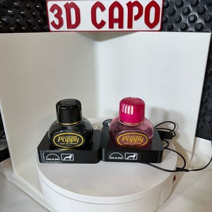 Halter mit LED Beleuchtung für Poppy Duftspender LKW Poppyhalter Truck Flacon - LKW Kabine