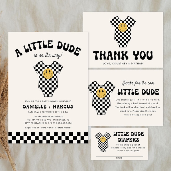 Baby Bodysuit Invite Template Etsy