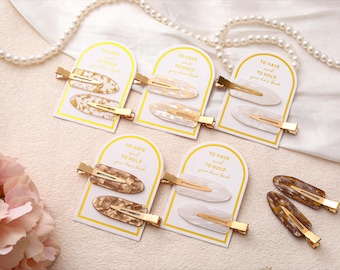 Fermaglio per capelli da damigella d'onore dorato, regali per damigelle d'onore, fermagli per capelli da sposa da avere e da tenere, accessori per capelli, elegante forcina per capelli, regalo per proposta di matrimonio da damigella d'onore