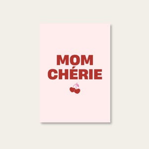 Mãe Cherie | Dia das Mães | Dia das Mães | Cartão postal de alta qualidade feito de papel reciclado – DIN A6 | Ecologicamente correto e impresso regionalmente