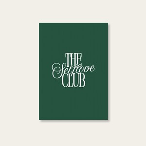 Clube do Amor Próprio | Postal de alta qualidade feito de papel reciclado – DIN A6 | Cartão de felicitações com design adorável | Ecologicamente correto e impresso regionalmente