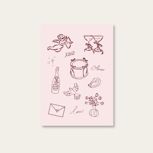 Amor | Amor | Postal de alta calidad de papel reciclado – DIN A6 | Tarjeta de felicitación con bonito diseño | Respetuoso con el medio ambiente y con impresión regional