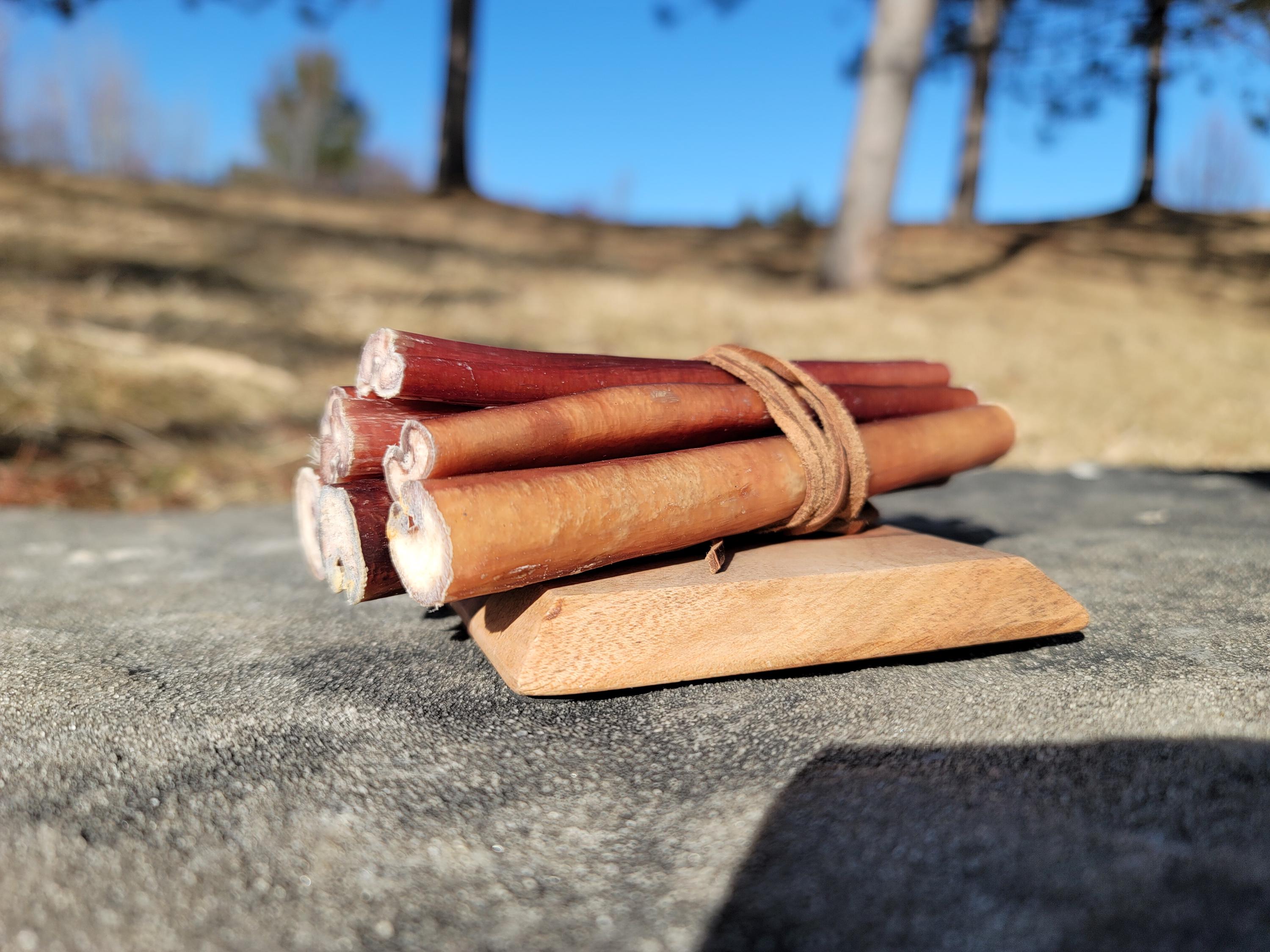 6-Inch Long Lasting Bully Sticks for Dogs, Low Odor, Natural, Fully Digestible, Premium Dog Chews for Dental Care (6" Thin 10/20 Pack)