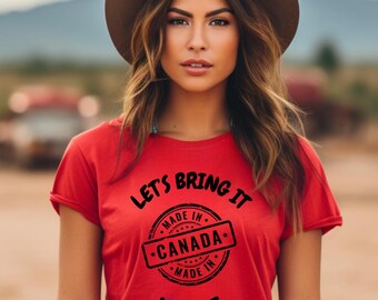 Kanada-T-Shirt Lassen Sie uns es nach Hause bringen T-Shirt Pierre Poilievre-T-Shirt Konservative Partei von Kanada-Frauen-T-Shirt Kaufen Sie kanadisches Männer-T-Shirt