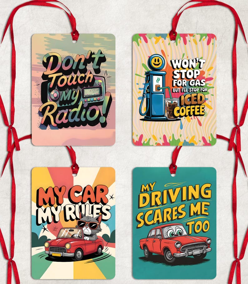 Funny Car Air Freshener PNG Bundle, Sarcastic Car Air Freshener — free download