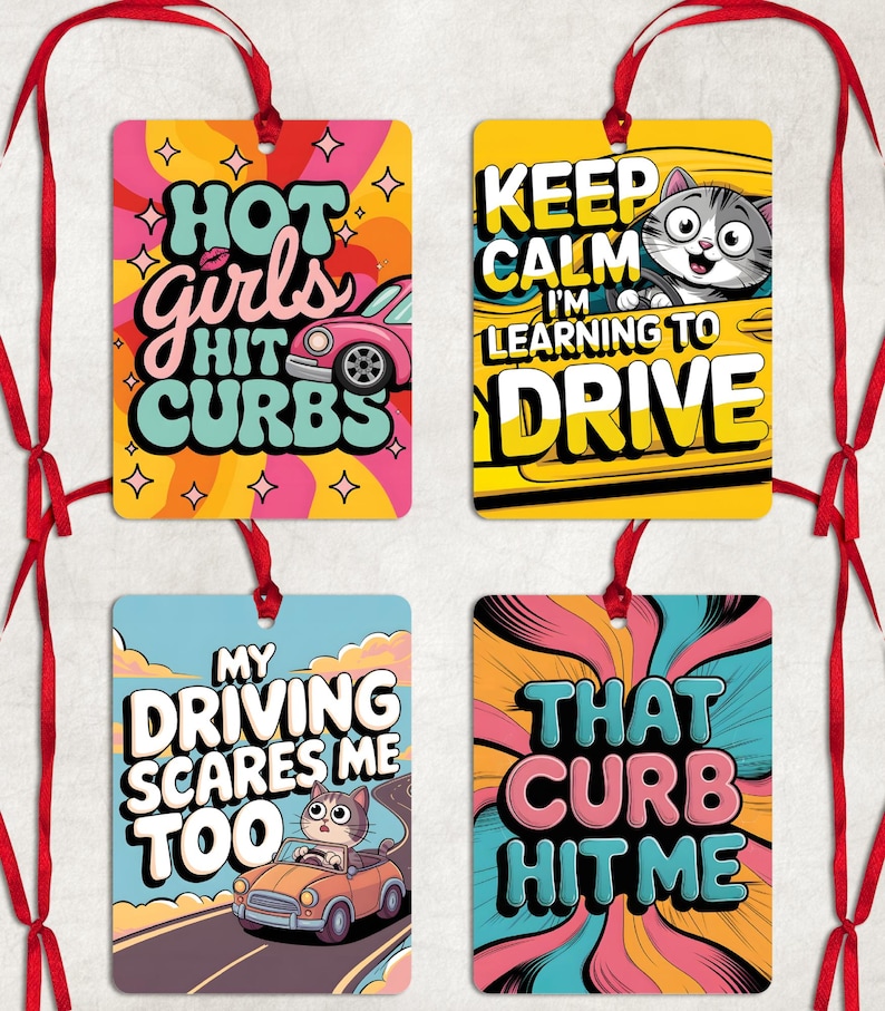 Funny Car Air Freshener PNG Bundle, Sarcastic Car Air Freshener — free download