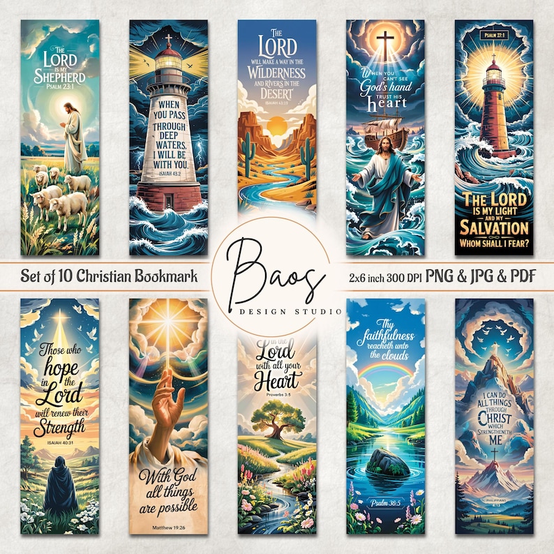 Bible Verse Bookmark Bundle, Printable Christian Bookmark, Bible Verse Bookmark Sheet, Christian Bookmark PNG Sublimation, Inspirational Bookmark, Religious Bookmark, Digital Bookmark Instant Download