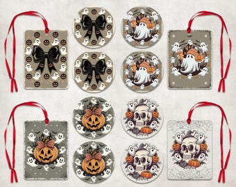 Halloween Car Air Freshener Car Coaster Sublimation Set, Halloween Car Coaster PNG, Halloween Car Air Fresehener PNG, Halloween Cardstock