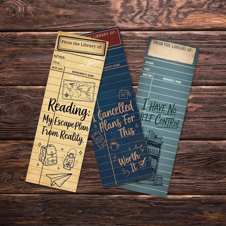 Funny Library Card Bookmark PNG Bundle, Retro Library Bookmark Sublimation PNG, Vintage Library Card Bookmark Prints, Bookish Retro Gift Png, Library Card Printable Bookmark Sheet, Printable Bookmarks for Book Lovers, Bookish Gift Png Download, Library Card Bookmark, Print and Cut Download, Reading Junkie Bookmark, Book Lover DIY Gift
printable bookmark
bookmark download
bookmark sheet
Bookmark Digital
Retro Library Card
vintage library card
retro bookmark png
Librarian Gift
Junk Journal Art