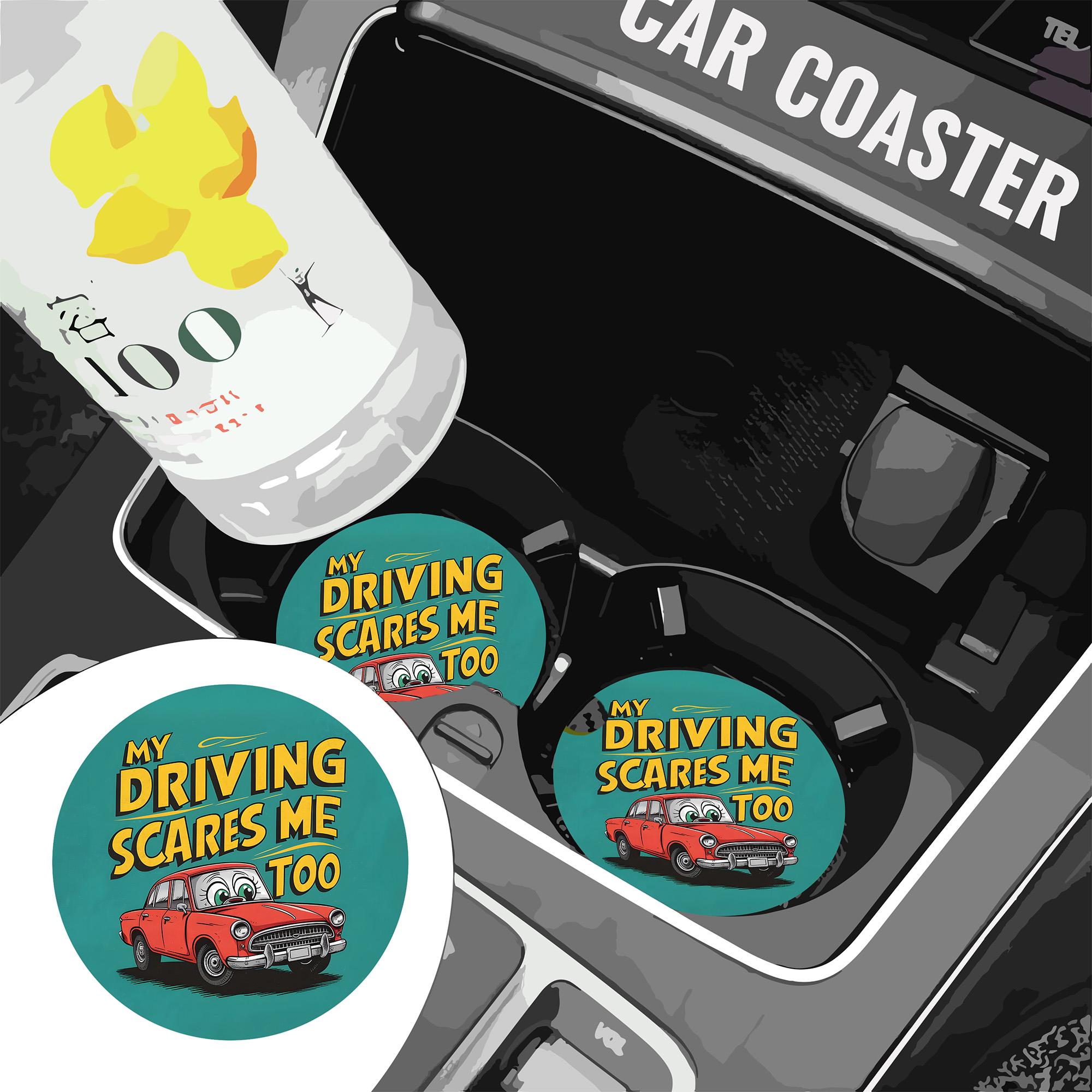 Funny Car Air Freshener Car Coaster Sublimation Design Set, Sarcasm Car — free download
