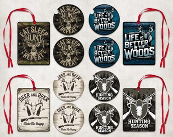 Deer Hunter Air Freshener Car Coaster Sublimation Set, Hunting Car Air Freshener PNG, Hunt Car Coaster PNG Father's Day Gift Sublimation PNG
