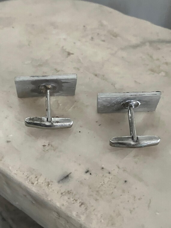 Boutons De Manchette Vintage Argent Sterling - Ungar Brothers, 8g, 3/4 Inch