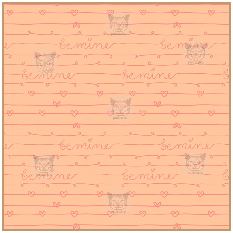 Valentines Day Pink and Peach Seamless Digital Paper, Valentines ...