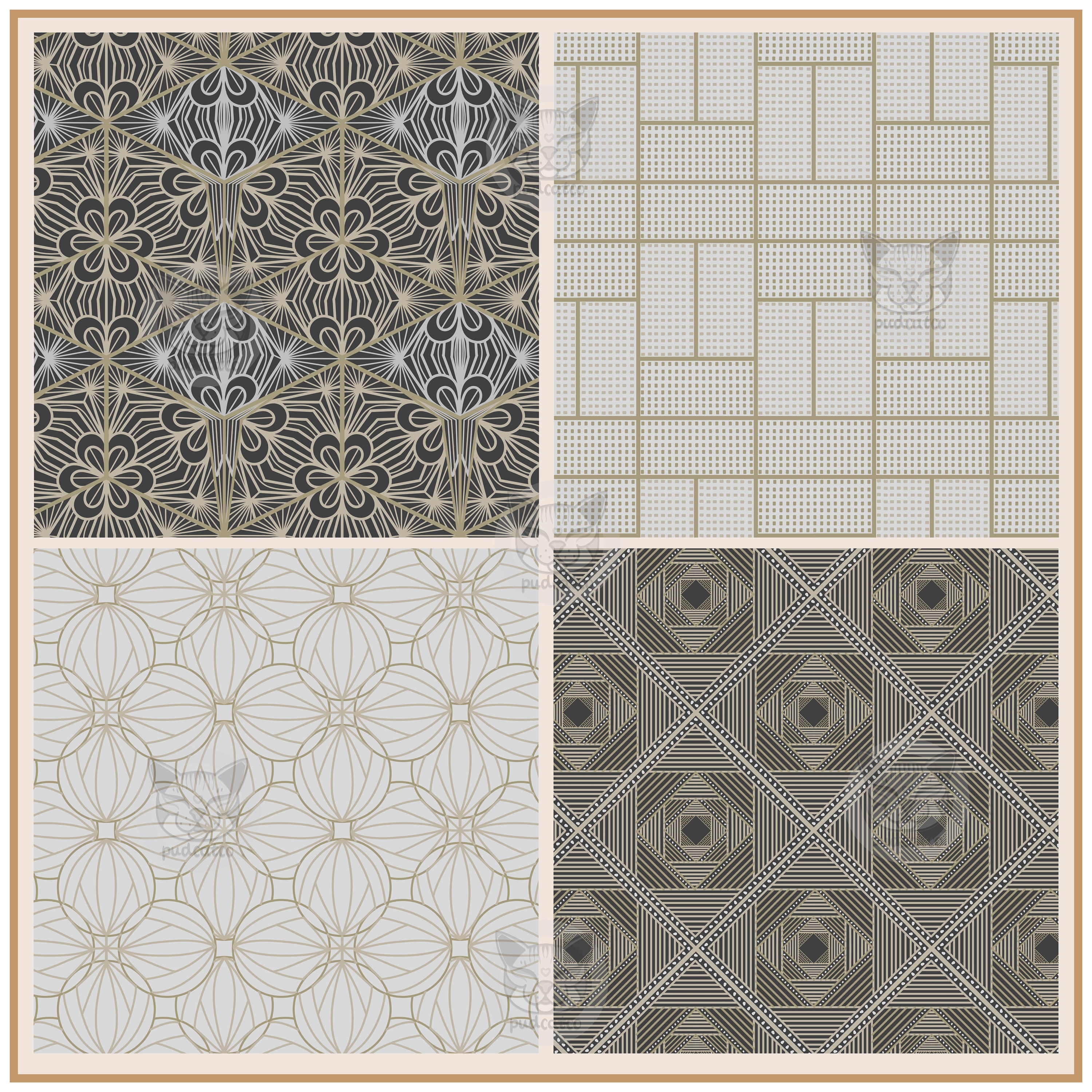 Geometric Neutral Seamless Digital Paper, Geometric Patterns, Elegant  Geometric Backgrounds, 18 Repeat Designs - Etsy Israel