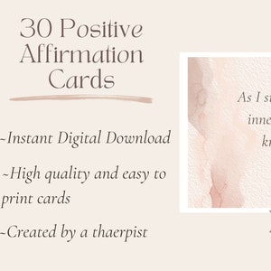 Ferramentas de atenção plena Baralho de cartas para impressão Abstrato aquarela Boho Imprimir presentes para mulheres Presentes para ela Cartões de habilidades de enfrentamento Gerenciamento de ansiedade